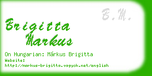 brigitta markus business card