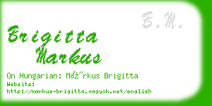 brigitta markus business card
